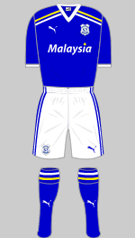 cardiff city fc 2011-12 home kit