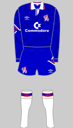 chelsea 1992-93 home strip