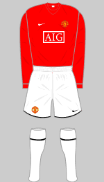 manchester united 2008-09 euro kit