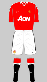 manchester united 2010-11 home kit