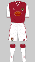 northampton town fc 2011-12 home kit