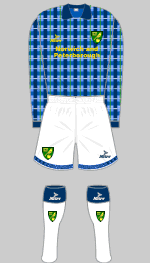 norwich city 1994-96 change kit