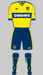 oxford united 2014-15 1st kit