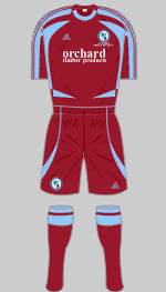 forfar athletic 2009-10 pendle away kit