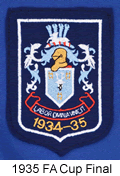 west bromwich albion crest 1935 fa cup final