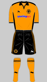 wolverhampton wanderers 2010-11 home kit