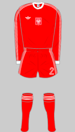 poland 1978 world cup red kit